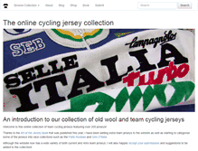 Tablet Screenshot of cycling-jersey-collection.com